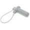 Anti-Diebstahl-Label kompatibel EAS RF 8.2MHz 50 x 13 mm Weiß mit Stahlkabel 100 Stück