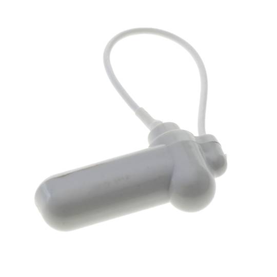 Anti-Diebstahl-Label kompatibel EAS RF 8.2MHz 50 x 13 mm Weiß mit Stahlkabel 100 Stück