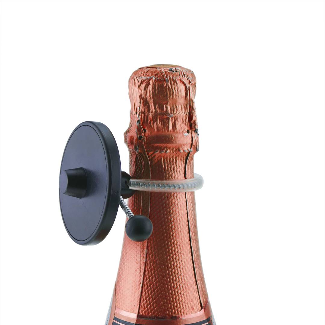 Preto RF EAS tag anti-roubo suporta 8.2 MHz 55 milímetros fecho de cabo de aço