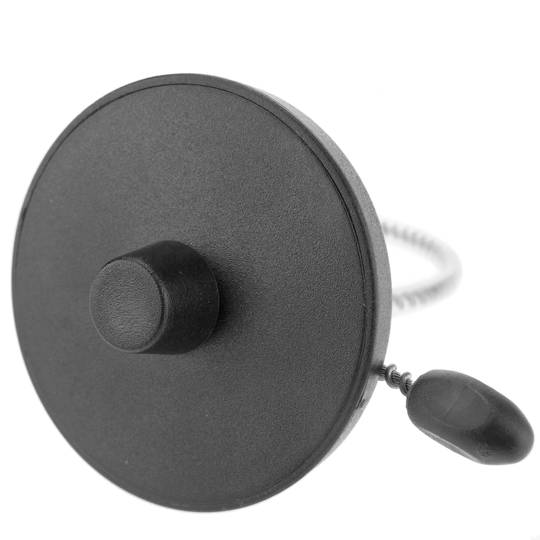 Preto RF EAS tag anti-roubo suporta 8.2 MHz 55 milímetros fecho de cabo de aço 25 unidades