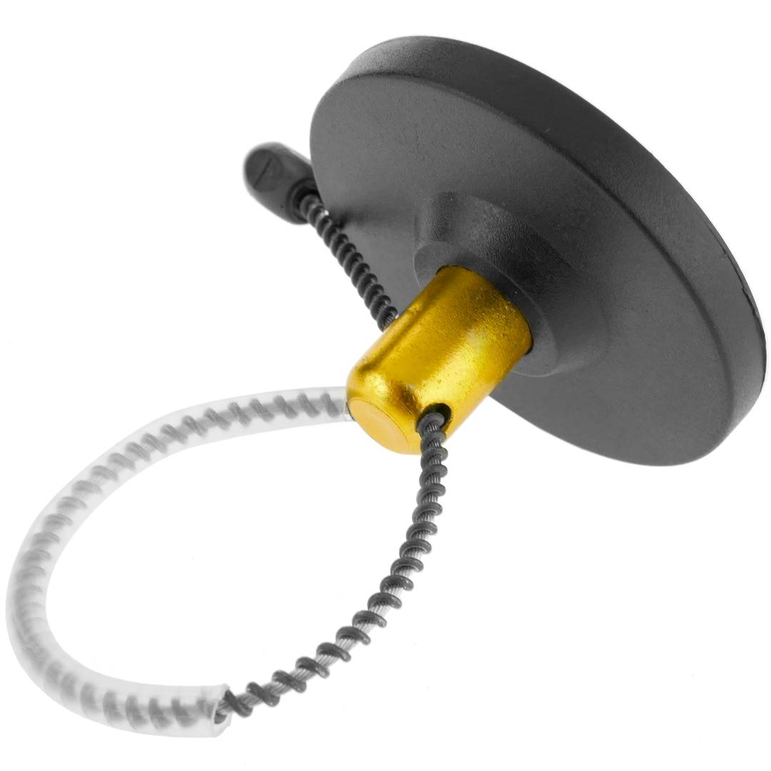 Preto RF EAS tag anti-roubo suporta 8.2 MHz 55 milímetros fecho de cabo de aço 25 unidades