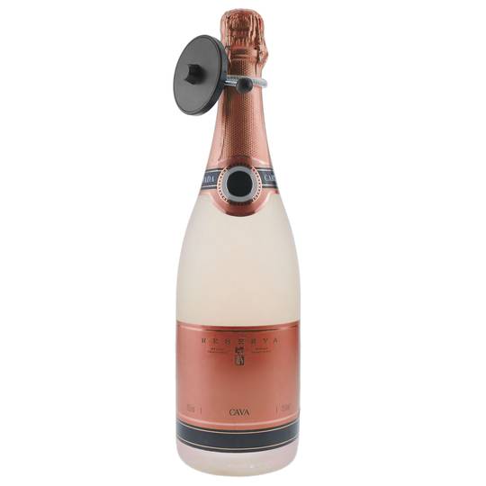 Preto RF EAS tag anti-roubo suporta 8.2 MHz 55 milímetros fecho de cabo de aço 25 unidades