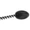 Noir RF EAS anti-vol tag supporte 8.2MHz 55mm câble antivol en acier 100 unités