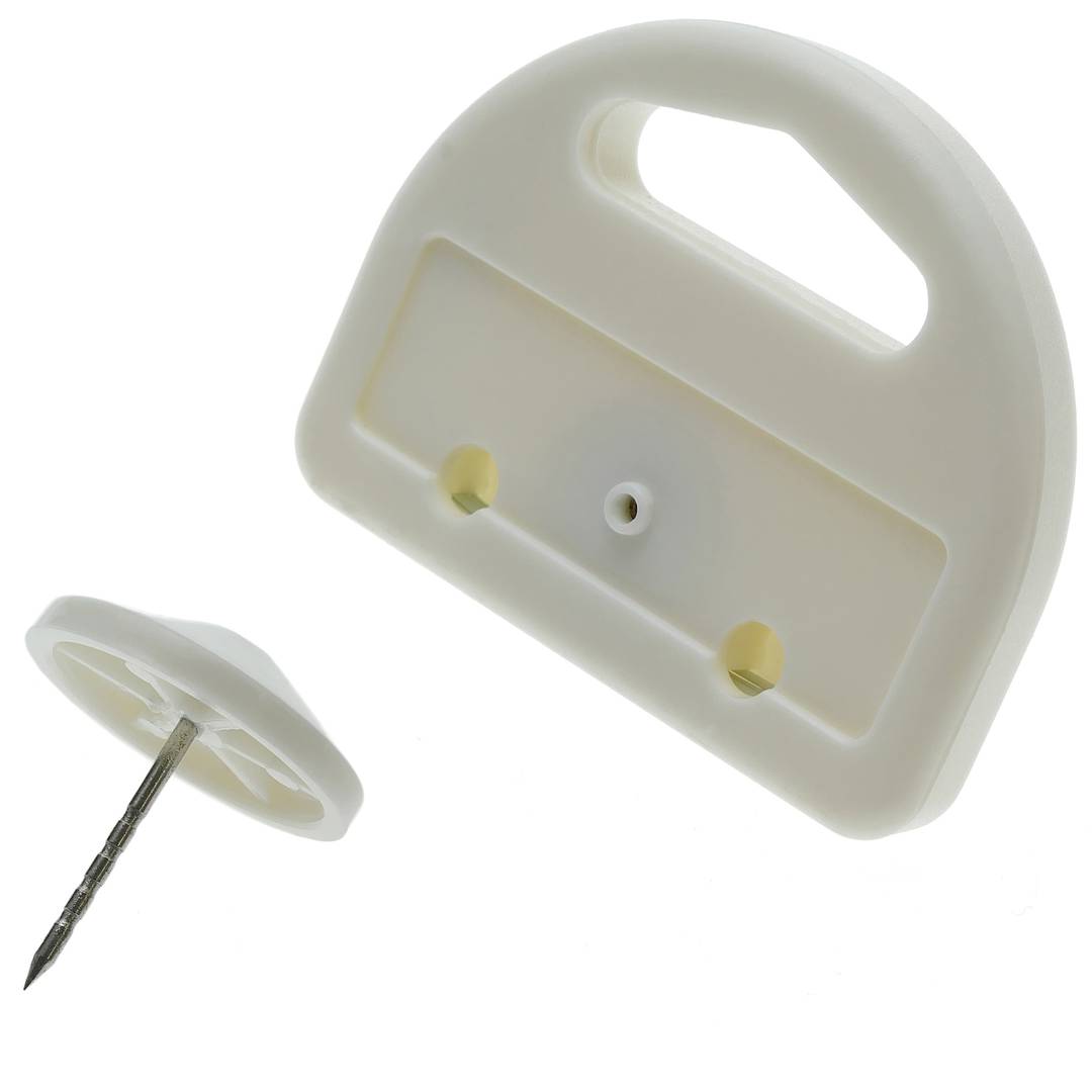 Etiqueta anti-roubo compatível RF EAS 51x135x19mm 8.2 MHz branco com pino