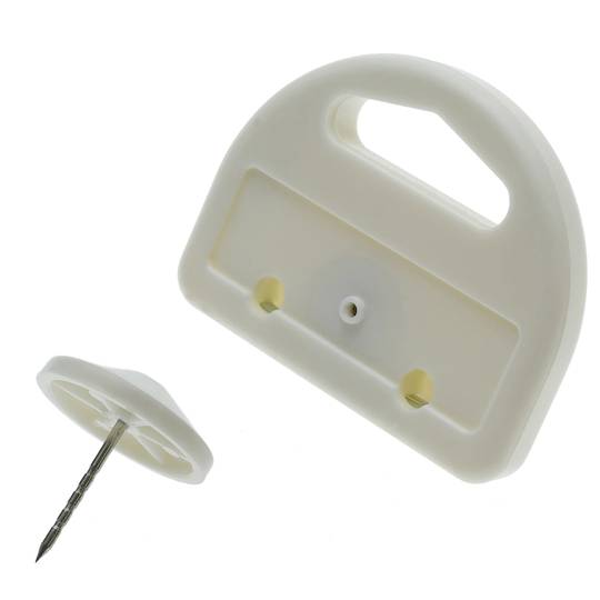 Etiqueta antihurto compatible EAS RF 8.2MHz 51x135x19mm blanca antirrobo con pin 25 unidades