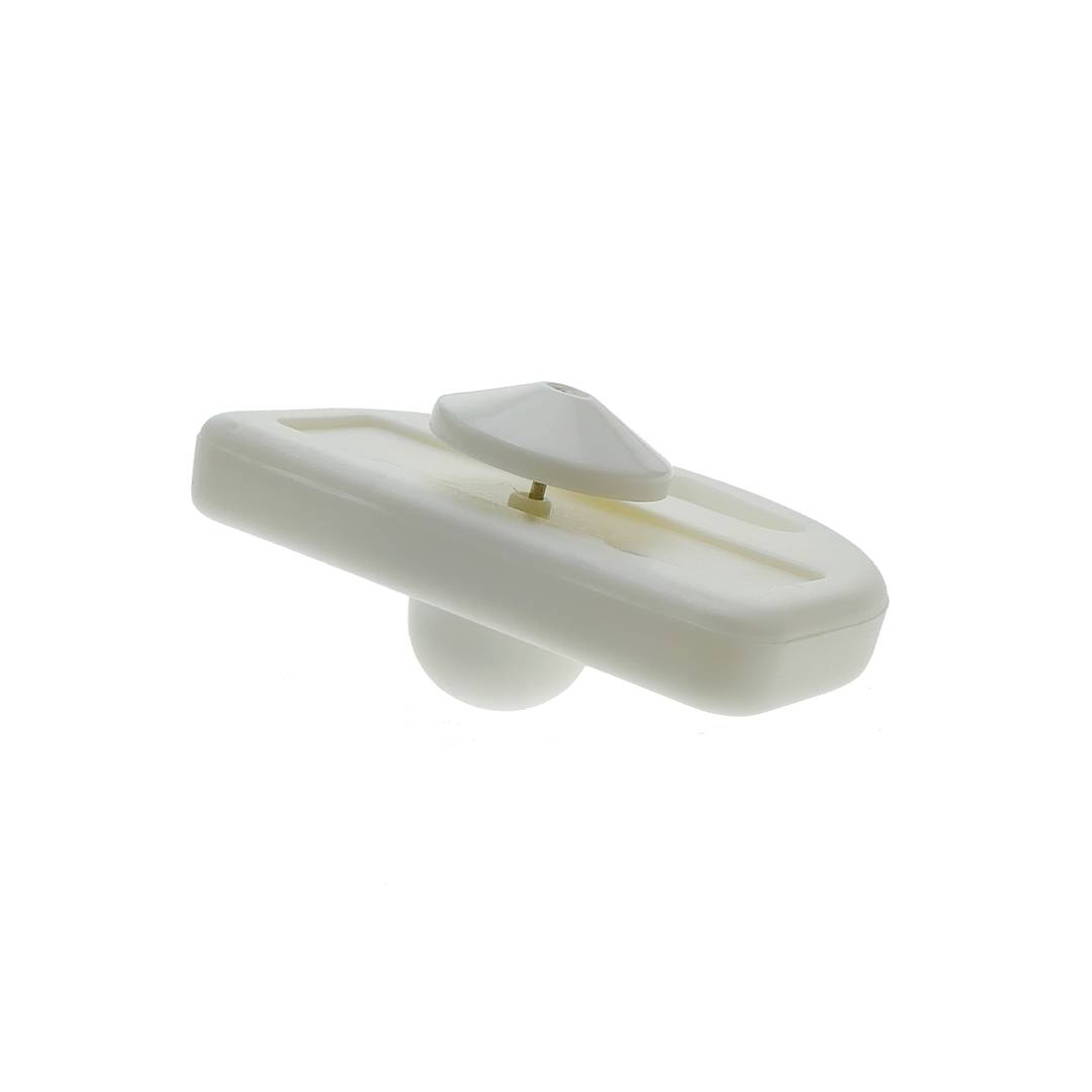Etiqueta antihurto compatible EAS RF 8.2MHz 51x135x19mm blanca antirrobo con pin 25 unidades