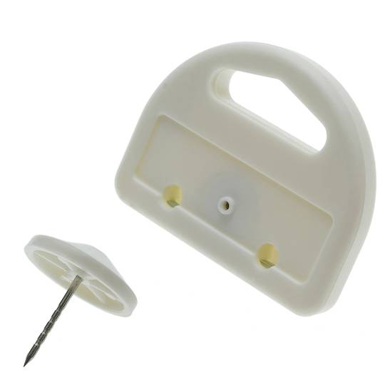 Compatibel met antidiefstal-tag EAS RF 8.2MHz 51x135x19mm wit antidiefstal met pin 100-eenheden