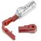 Veiligheidstag voor slatwall-haken of glazen staven compatibel met EAS RF 8,2 MHz 10-pack rode 5 mm tag