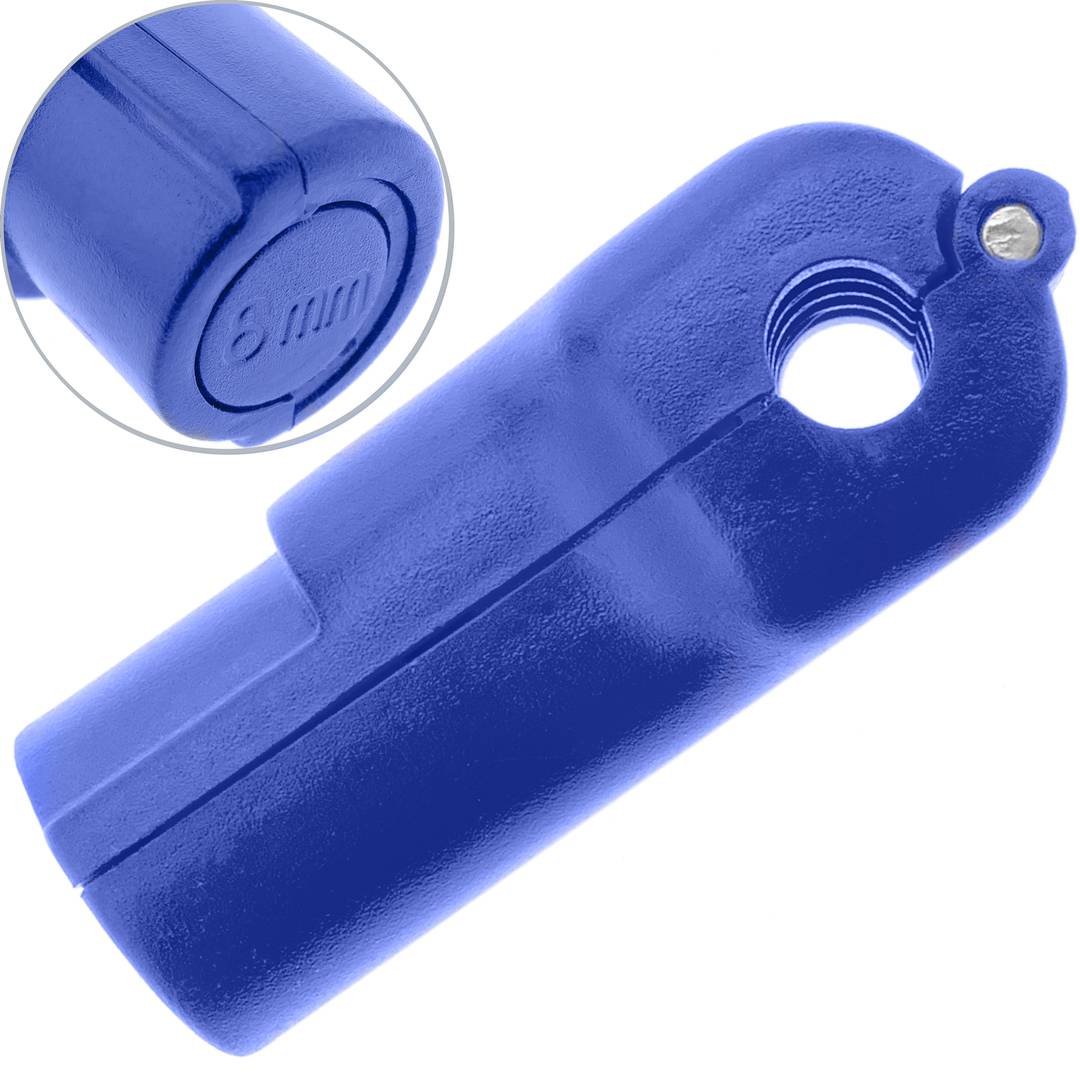 Etiqueta de seguridad para ganchos slatwall o varillas de gafas compatible con etiqueta EAS RF 8.2MHz 10-pack azul 6mm