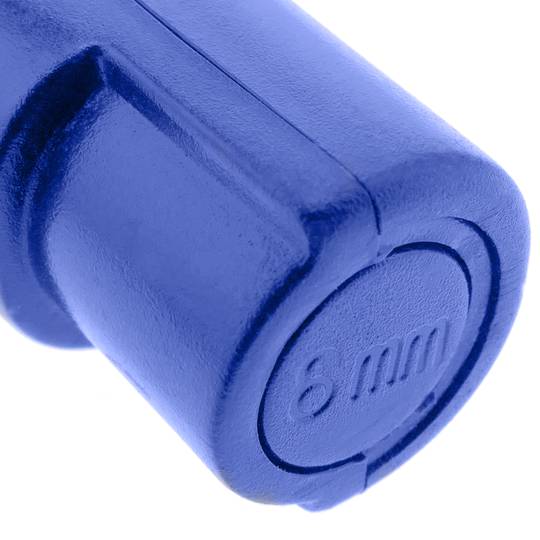 Etiqueta de seguridad para ganchos slatwall o varillas de gafas compatible con etiqueta EAS RF 8.2MHz 10-pack azul 6mm