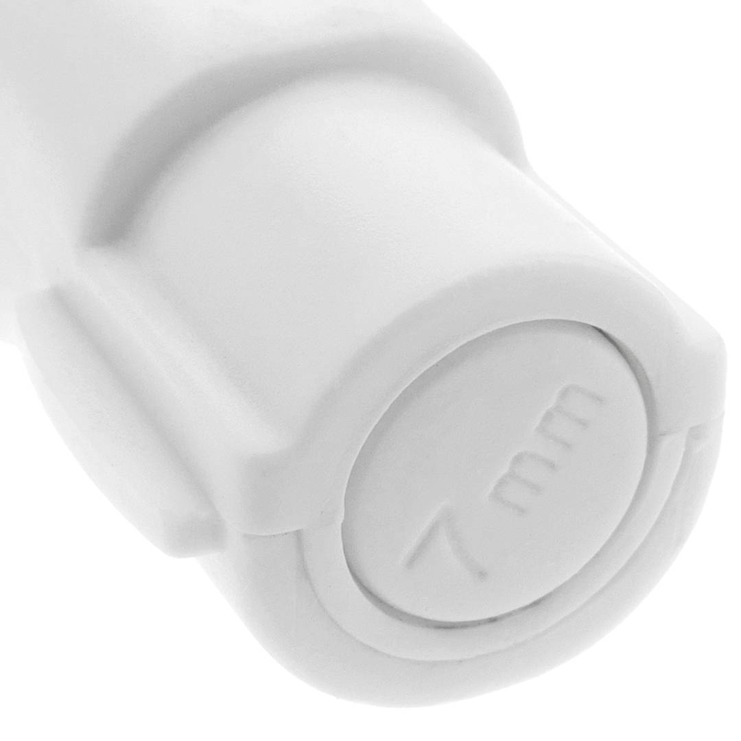 Etiqueta de segurança para ganchos de slatwall ou hastes de óculos compatíveis com a etiqueta EAS RF 8.2MHz 10 pack branco 7mm