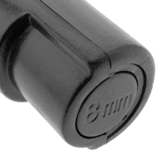 Zawieszka zabezpieczająca do haczyków lub szklanych prętów zgodnych z EAS RF 8,2 MHz 10 szt. Czarna zawieszka 8 mm