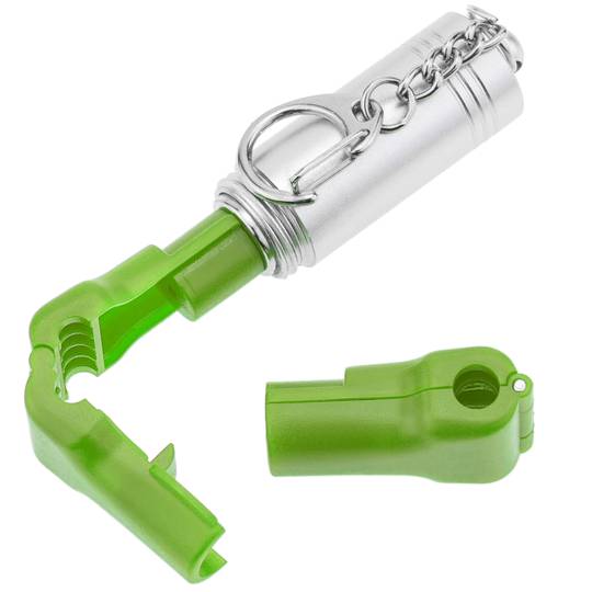 Etiqueta de seguretat per ganxos slatwall o varetes d'ulleres compatible amb etiqueta EAS RF 8.2MHz 10-pack verd 10mm