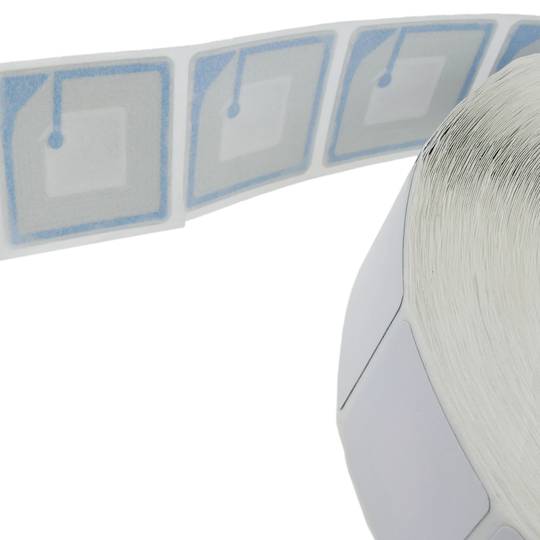 Zelfklevende etiketspoel compatibel met anti-diefstal antidiefstal EAS 8.2MHz 30x30mm wit 1000 stuks