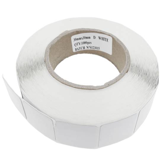 Zelfklevende etiketspoel compatibel met anti-diefstal antidiefstal EAS 8.2MHz 30x30mm wit 1000 stuks