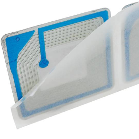 Zelfklevende etiketspoel compatibel met anti-diefstal antidiefstal EAS 8.2MHz 30x30mm wit 1000 stuks