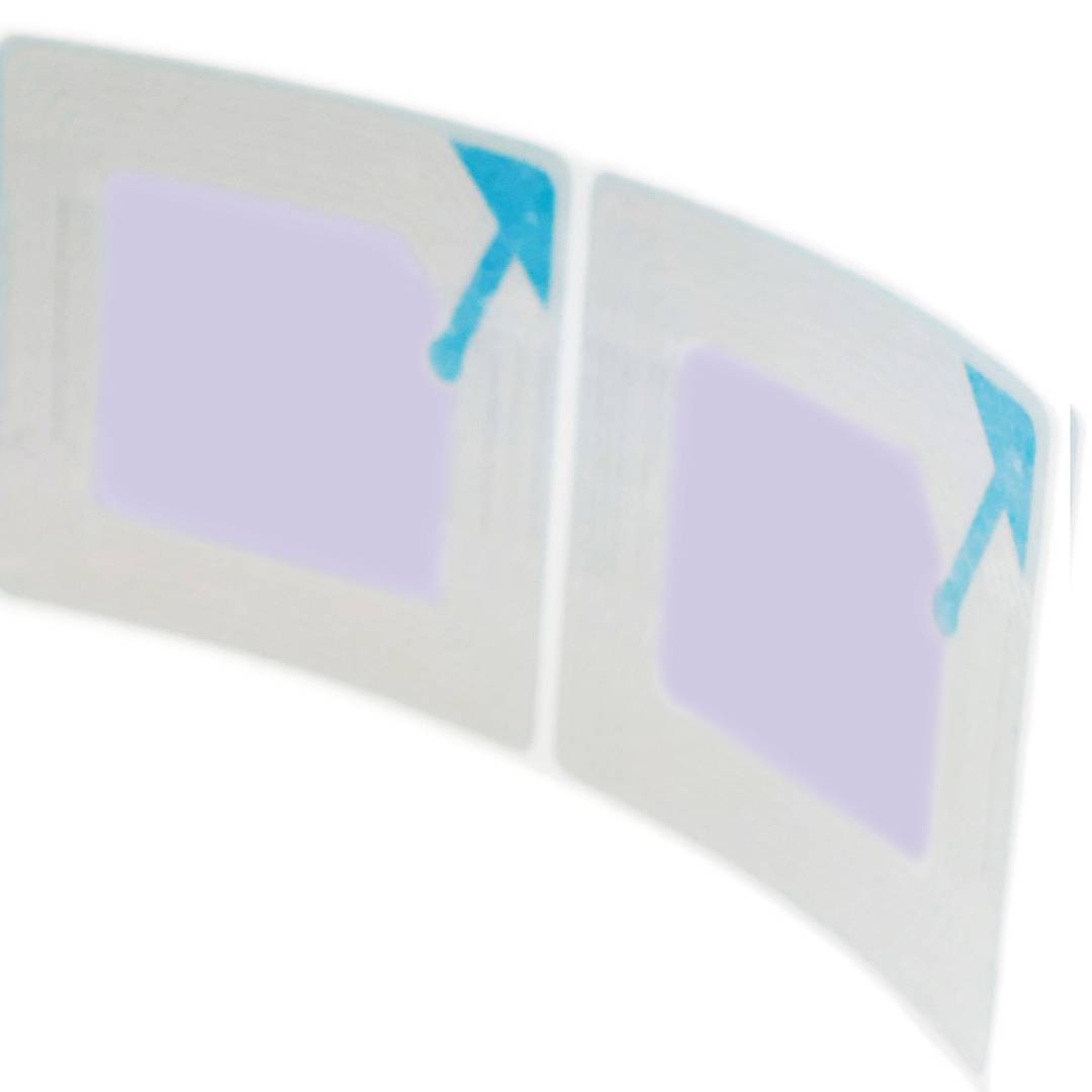 Klebeetikettenspule kompatibel mit Diebstahlschutz EAS 8,2 MHz 50 x 50 mm weiß 1000 Einheiten