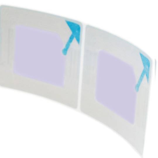 Klebeetikettenspule kompatibel mit Diebstahlschutz EAS 8,2 MHz 50 x 50 mm weiß 1000 Einheiten