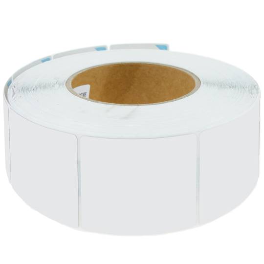 Klebeetikettenspule kompatibel mit Diebstahlschutz EAS 8,2 MHz 50 x 50 mm weiß 1000 Einheiten