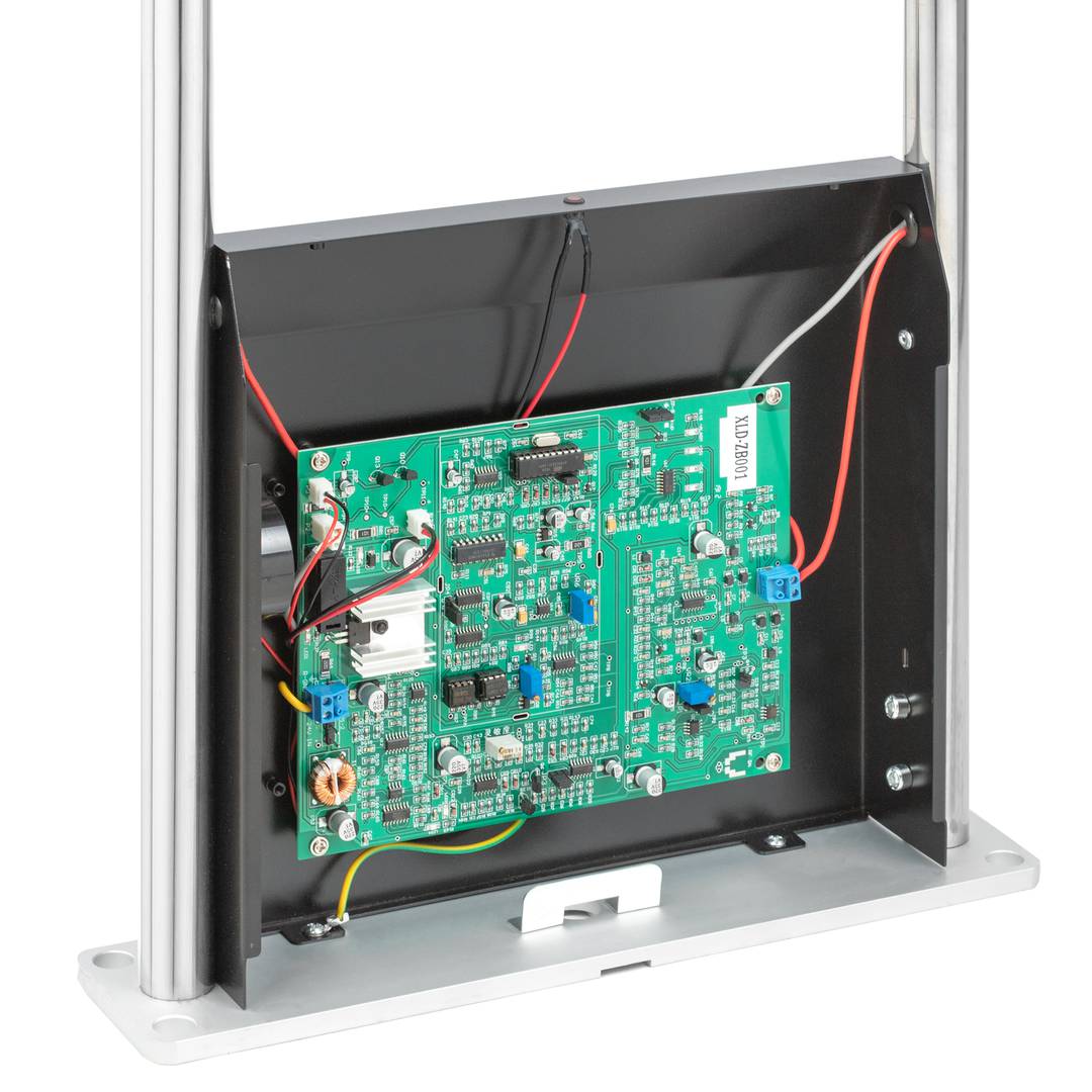 Arc antifurt receptor Rx compatible amb etiquetes EAS RF 8.2 MHz inox