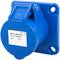 Industrial socket CETAC female 2P + E 16A 250V IP44 for embedding