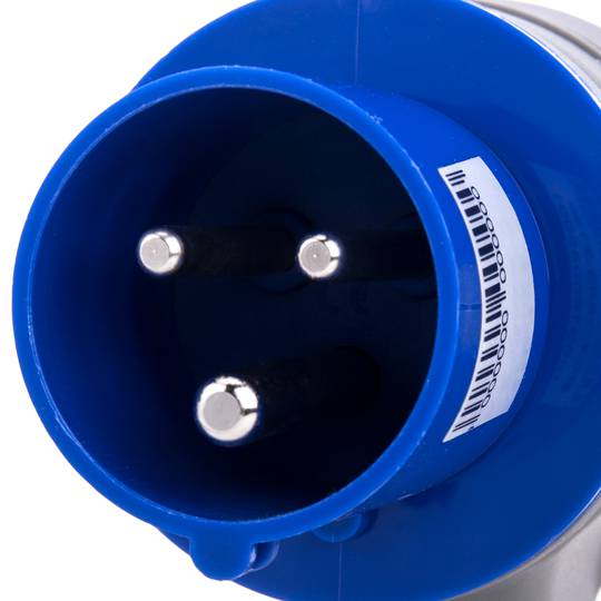 Base de enchufe industrial CETAC 90º macho 2P+T 16A 250V IP44 aérea