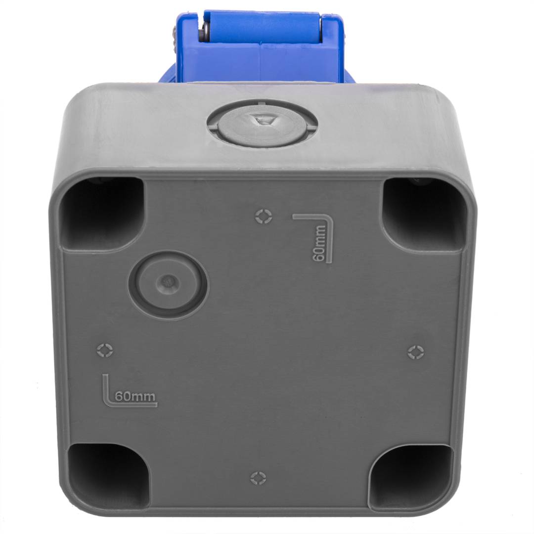CETAC industriële sokkel vrouwelijk 2P + E 16A 250V IP44 opbouw
