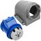 Base presa industriale CETAC 90º femmina 2P + T 16A 250V IP44 superficie
