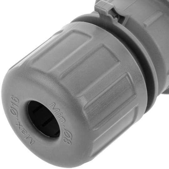 CETAC industrial male socket 2P+E 16A 250V IP44 aerial