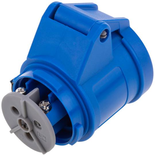 Industrial socket CETAC female 2P + E 16A 250V IP44 aerial
