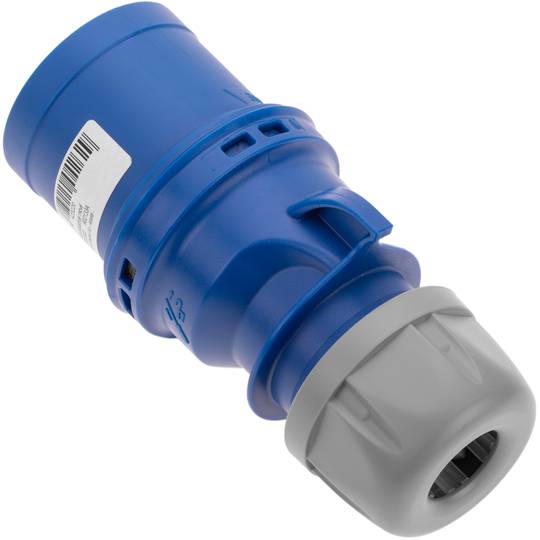 Base de plugue industrial CETAC macho 2P + E 32A 250V IP44 antena