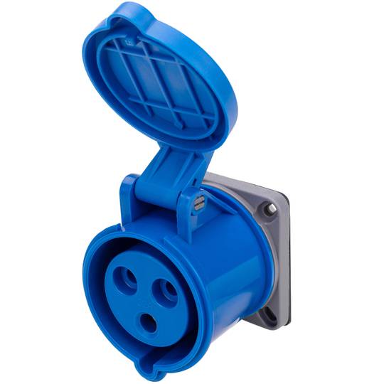 Industrieel stopcontact CETAC vrouwelijk 2P + E 32A 250V IP44 voor inbouw