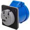Industrieel stopcontact CETAC vrouwelijk 2P + E 32A 250V IP44 voor inbouw