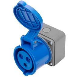 Aexit AC 220-250V 32A 2P+E 3 Terminals IP44 Waterproof Male to Female Industrial Connector Socket 