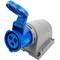 Industrial socket base CETAC 90º female 2P + E 32A 250V IP44 surface