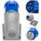 Industrial socket base CETAC 90º female 2P + E 32A 250V IP44 surface