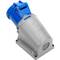 Industrial socket base CETAC 90º female 2P + E 32A 250V IP44 surface