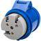 Industrial socket base CETAC 90º female 2P + E 32A 250V IP44 surface