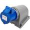Industrial socket base CETAC 90º female 2P + E 32A 250V IP44 surface