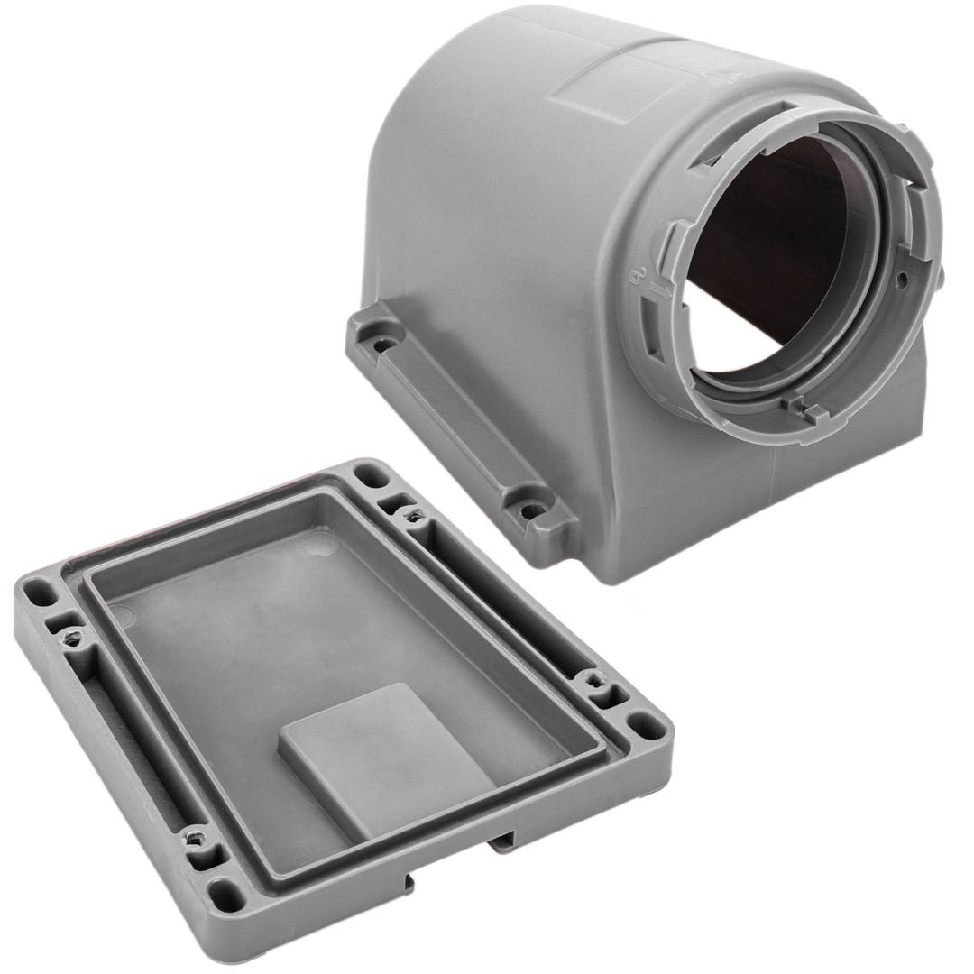 Industrial socket base CETAC 90º female 2P + E 32A 250V IP44 surface