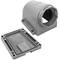 Industrial socket base CETAC 90º female 2P + E 32A 250V IP44 surface
