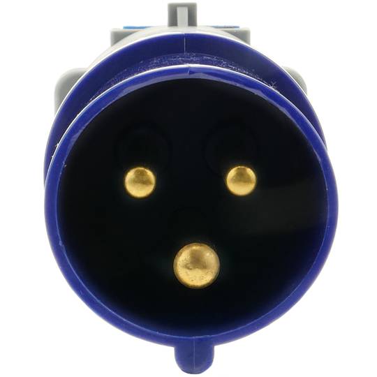 Industriële stekker CEE plug-adapter mannelijk naar SCHUKO vrouwelijk 2P + T 16A 250V IP44 IEC-60309