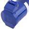 Industriële stekkeradapter CEE plug vrouwelijk naar SCHUKO mannelijk 2P + T 16A 250V IP44 IEC-60309 kabel 1 m