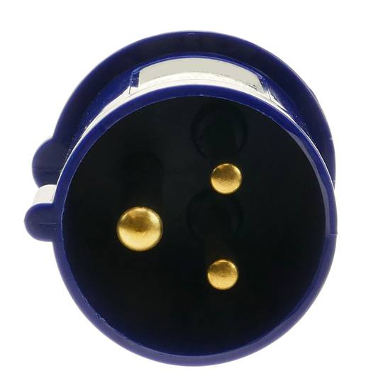 Endoll industrial Adaptador CETAC mascle a SCHUKO femella 2P+T 16A 230V IP44 IEC-60309 cable 1m