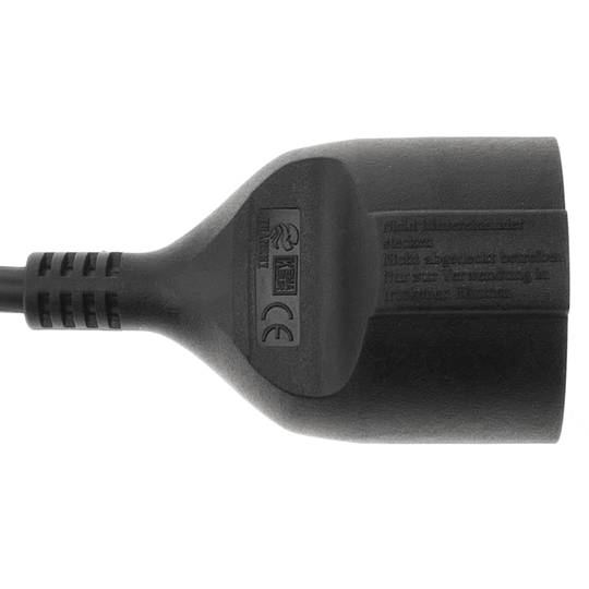 Endoll industrial Adaptador CETAC mascle a SCHUKO femella 2P+T 16A 230V IP44 IEC-60309 cable 1m