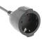 Endoll industrial Adaptador CETAC mascle a SCHUKO femella 2P+T 16A 230V IP44 IEC-60309 cable 1m
