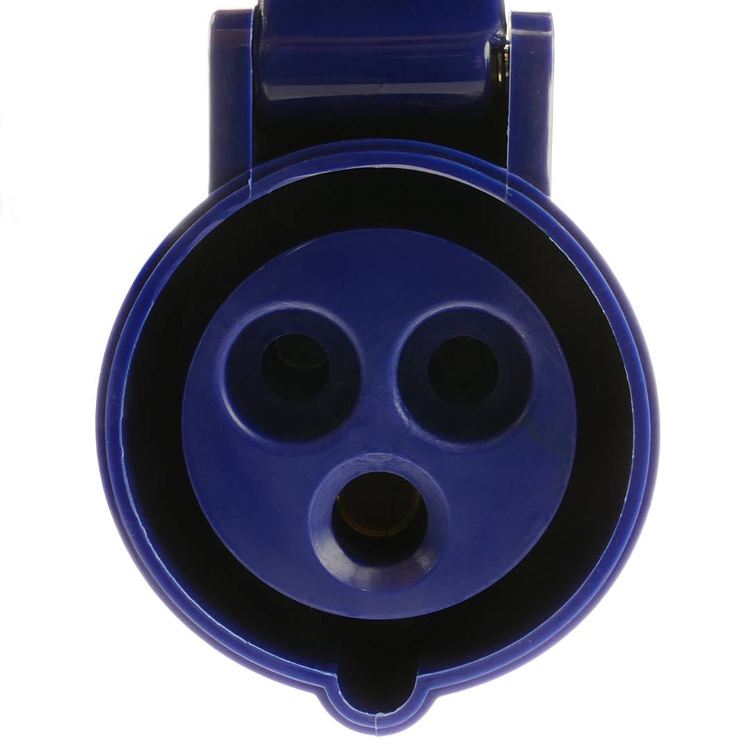 Adapter CEE plug-Stecker an Buchse 2P+T 16A 230V IP44 IEC-60309 Kabel 2.5m