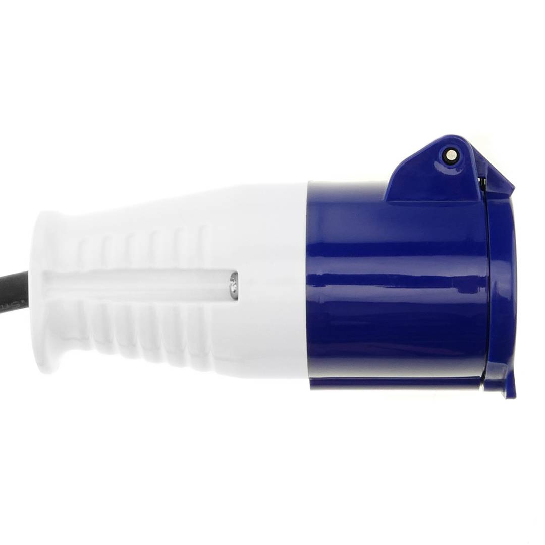 Adapter CEE plug-Stecker an Buchse 2P+T 16A 230V IP44 IEC-60309 Kabel 2.5m