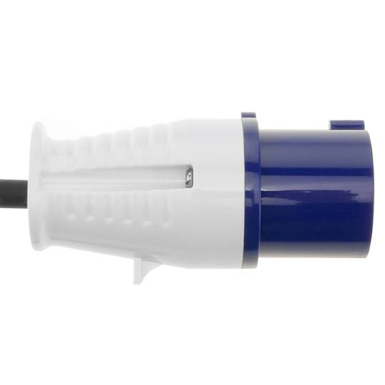 Adapter CEE plug-Stecker an Buchse 2P+T 16A 230V IP44 IEC-60309 Kabel 2.5m