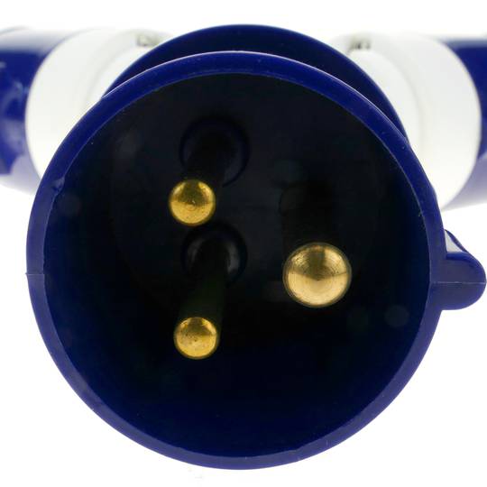Adapter CEE plug-Stecker an 2 x CEE plug-Buchse 2P+T 16A 250V IP44 IEC-60309